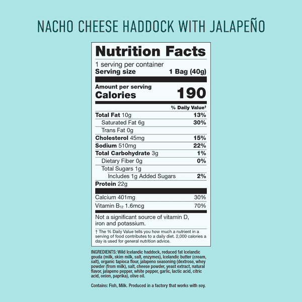 Nacho Cheese Haddock with Jalapeño Crunchy Fish Bites