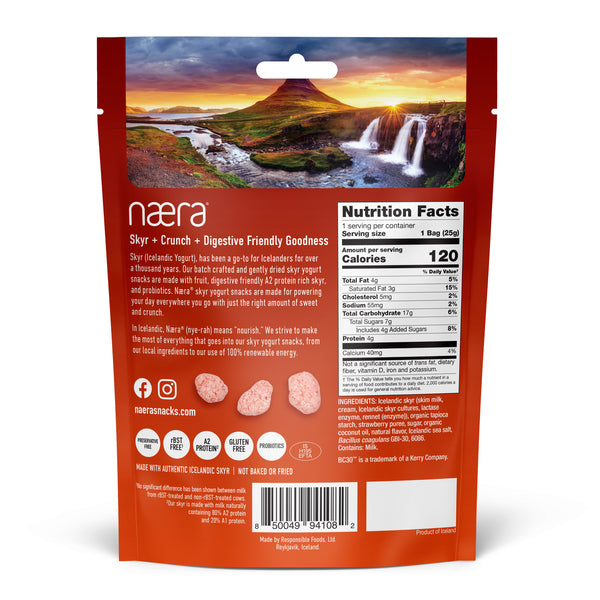 Probiotic Strawberry Skyr Yogurt Snack